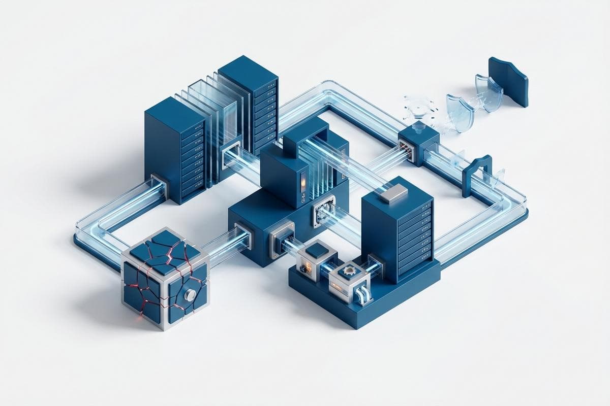 Digital blue network nodes highlighting widespread cybersecurity threats.