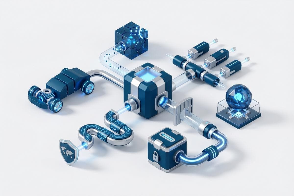 Floating servers illustrating widespread cyberattacks and data security failures.
