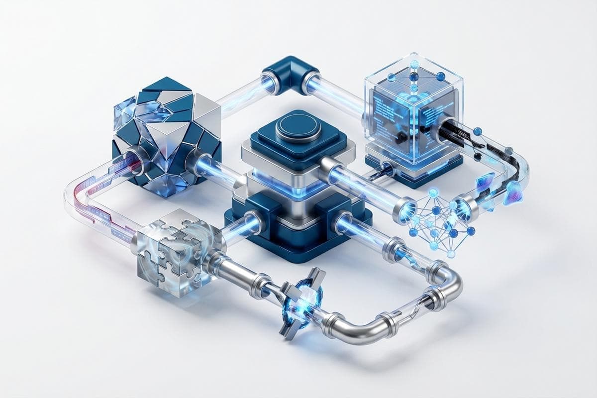 Floating servers illustrating active exploits, ransomware, and AI vulnerabilities.