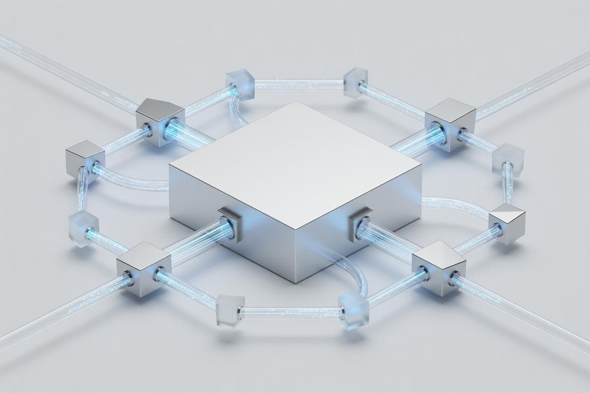 Isometric network nodes depicting global cyber threats and APT infiltration.