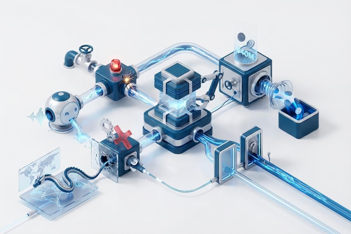 Digital shields breached by critical software flaws and AI threats.