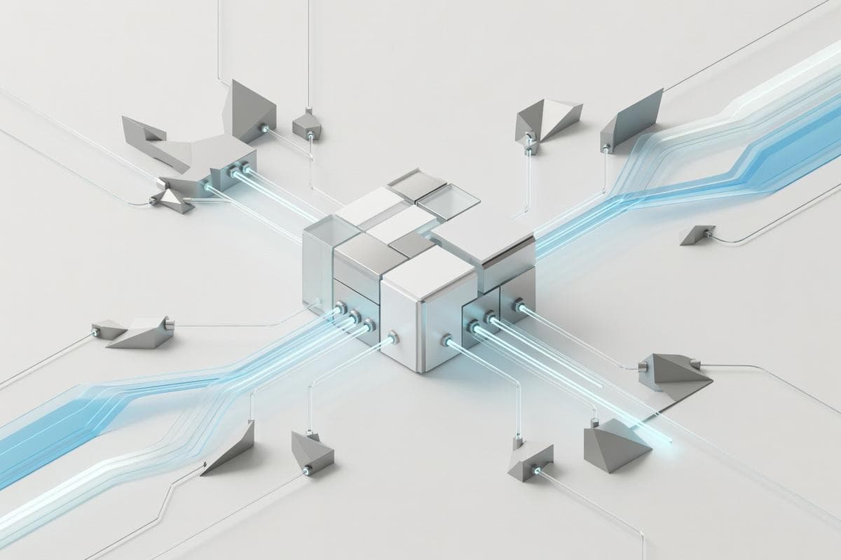 Isometric network nodes depicting AI bypasses, malware, and critical network vulnerabilities.