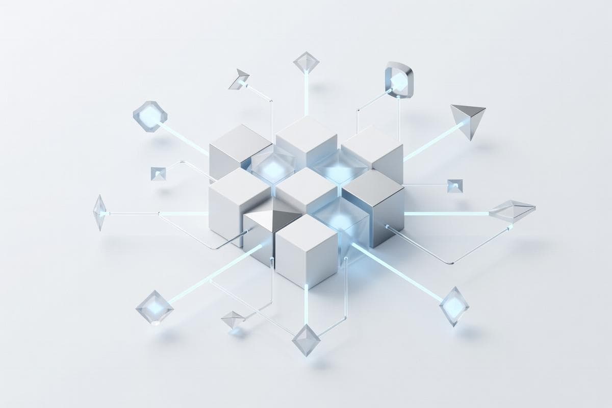 Floating servers visualizing critical software vulnerabilities and attacks.