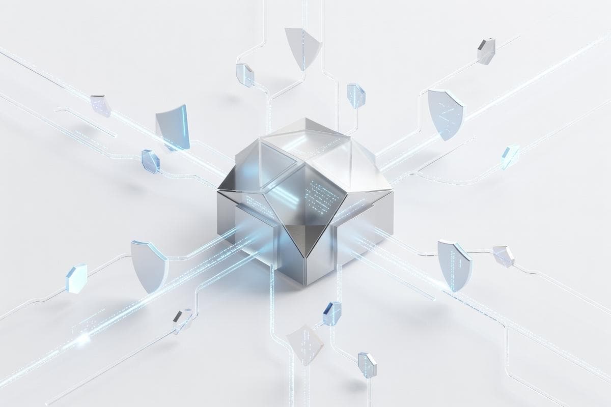 Interconnected blocks illustrating diverse cyber threats from RCE to iPhone exploits.
