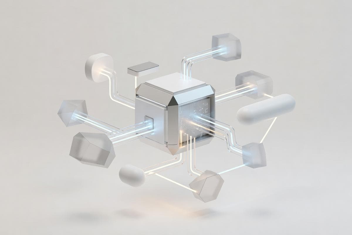 Isometric network nodes under attack, detailing global cyber threats.