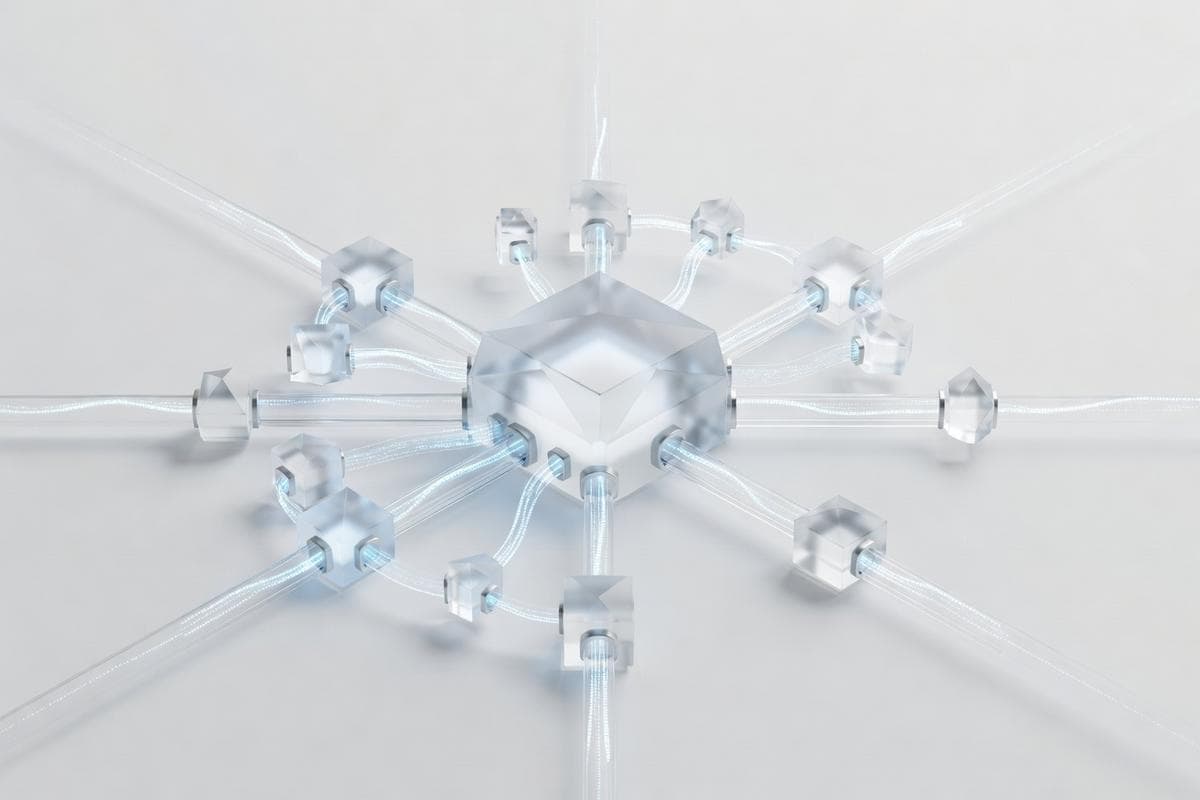 Isometric network nodes depicting global cyber threats and AI zero-day exploitation.