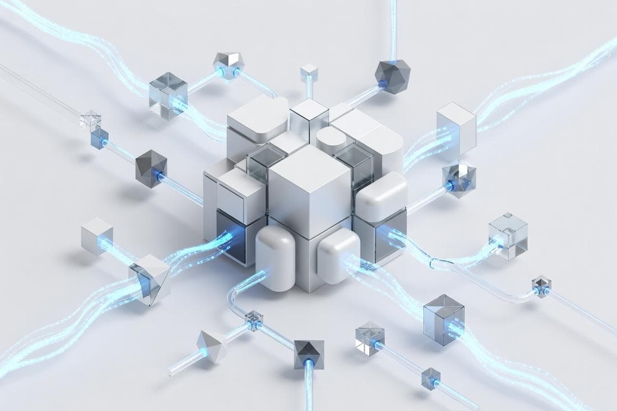 Isometric network nodes highlighting critical system vulnerabilities and cyber attacks.