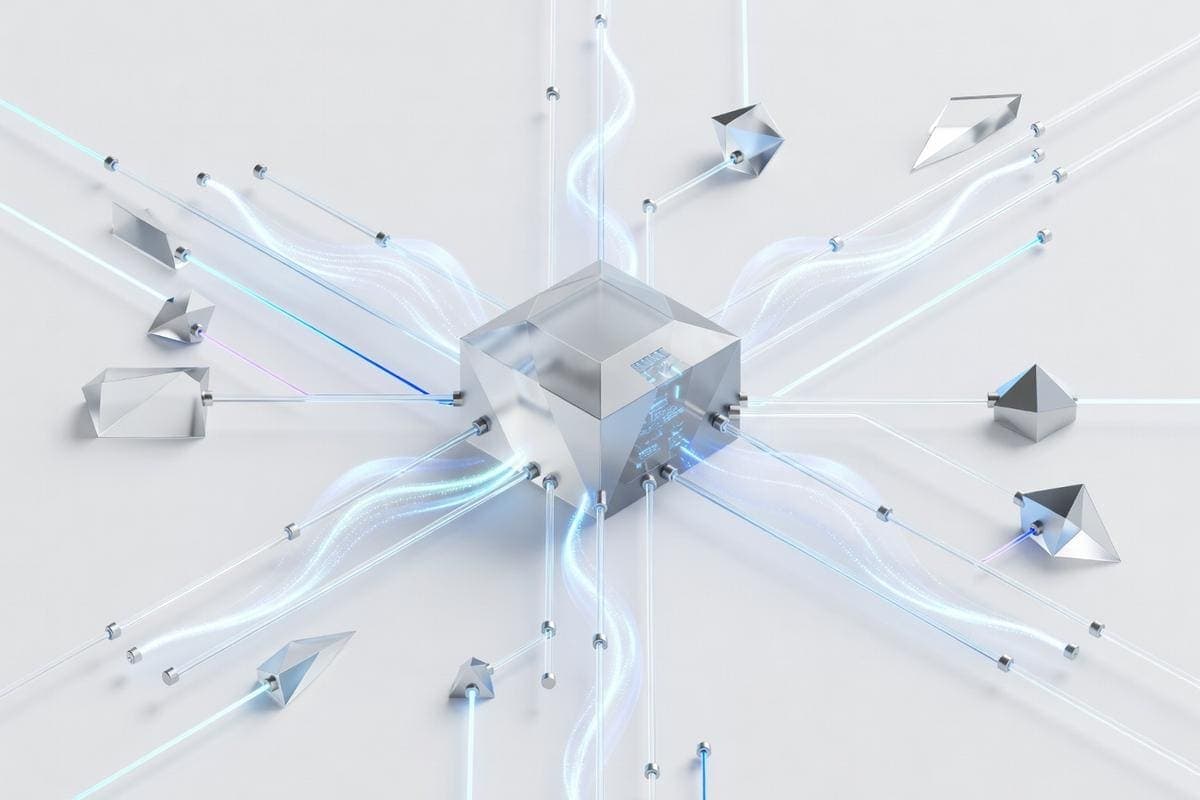Isometric network nodes highlighting multiple critical software exploits.