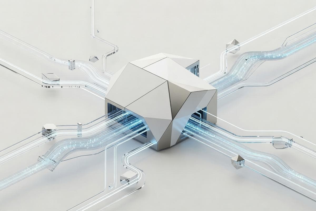 Floating server racks highlighting memory leaks, bootROM flaws, and supply chain attacks.