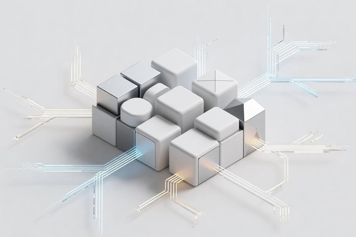 Isometric network nodes showing multiple critical cybersecurity exploits.