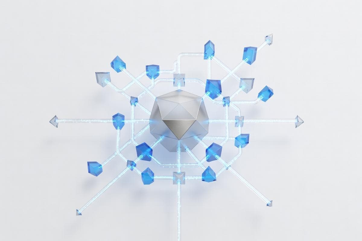 Isometric network nodes highlighting critical zero-day vulnerabilities and AI threats.