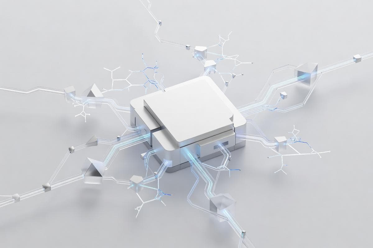 Isometric network nodes illustrating critical server, AI, and OS security flaws.