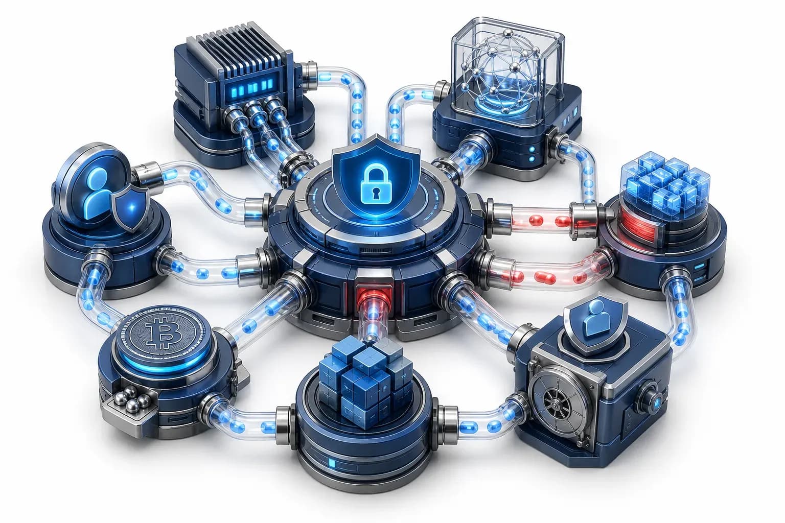 Isometric cyber machinery exposing zero-day exploits in Citrix and SharePoint.